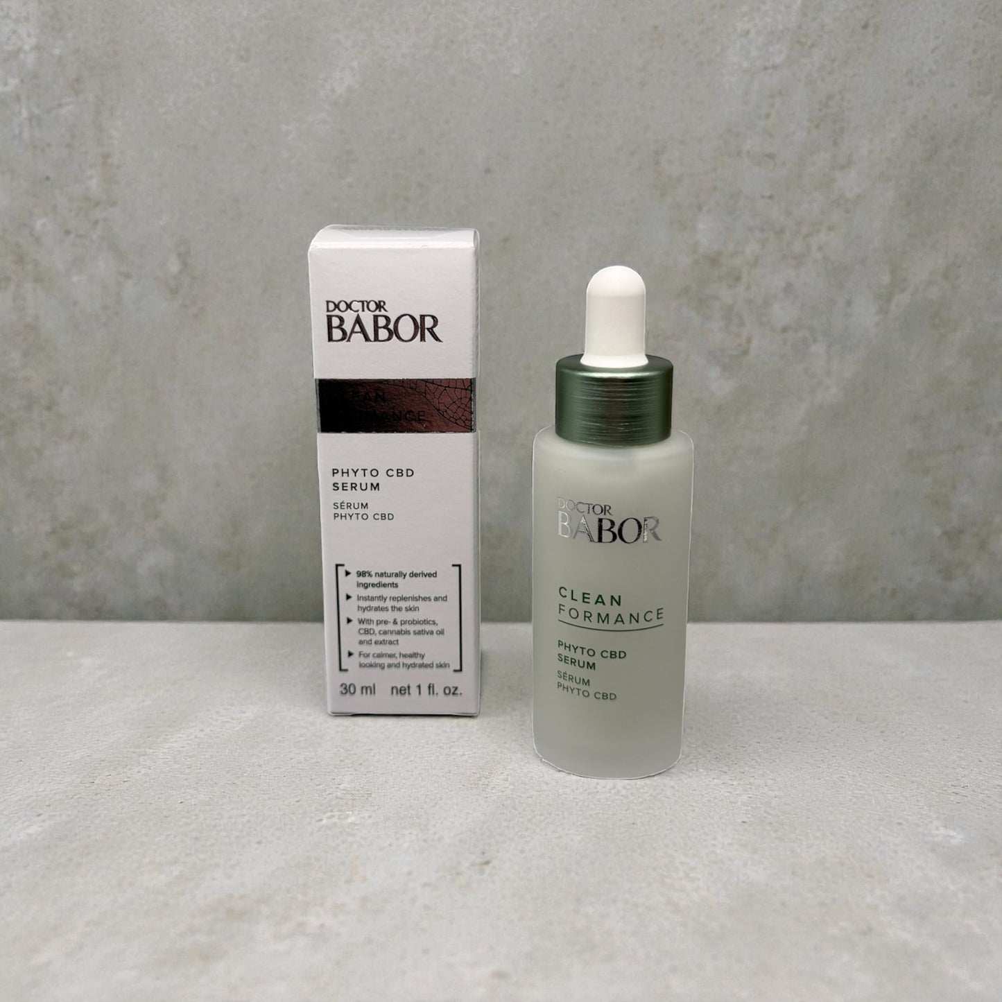 Doctor Babor Cleanformance Phyto CBD Serum – Beruhigendes CBD-Serum für sensitive & gestresste Haut (30 ml)