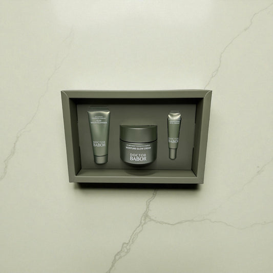 DOCTOR BABOR Best of Moisture Glow Routine Set – Microbiomic Pflege-Trio (3-teilig)