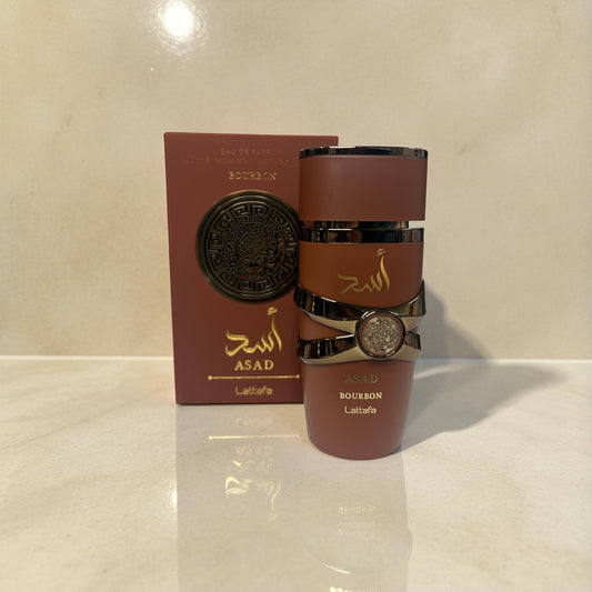Lattafa Asad Bourbon Eau de Parfum 100 ml – Warmer, Süß-Würziger Herrenduft
